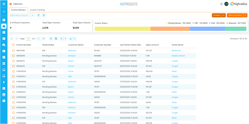 AP Portal Invoice Tracking